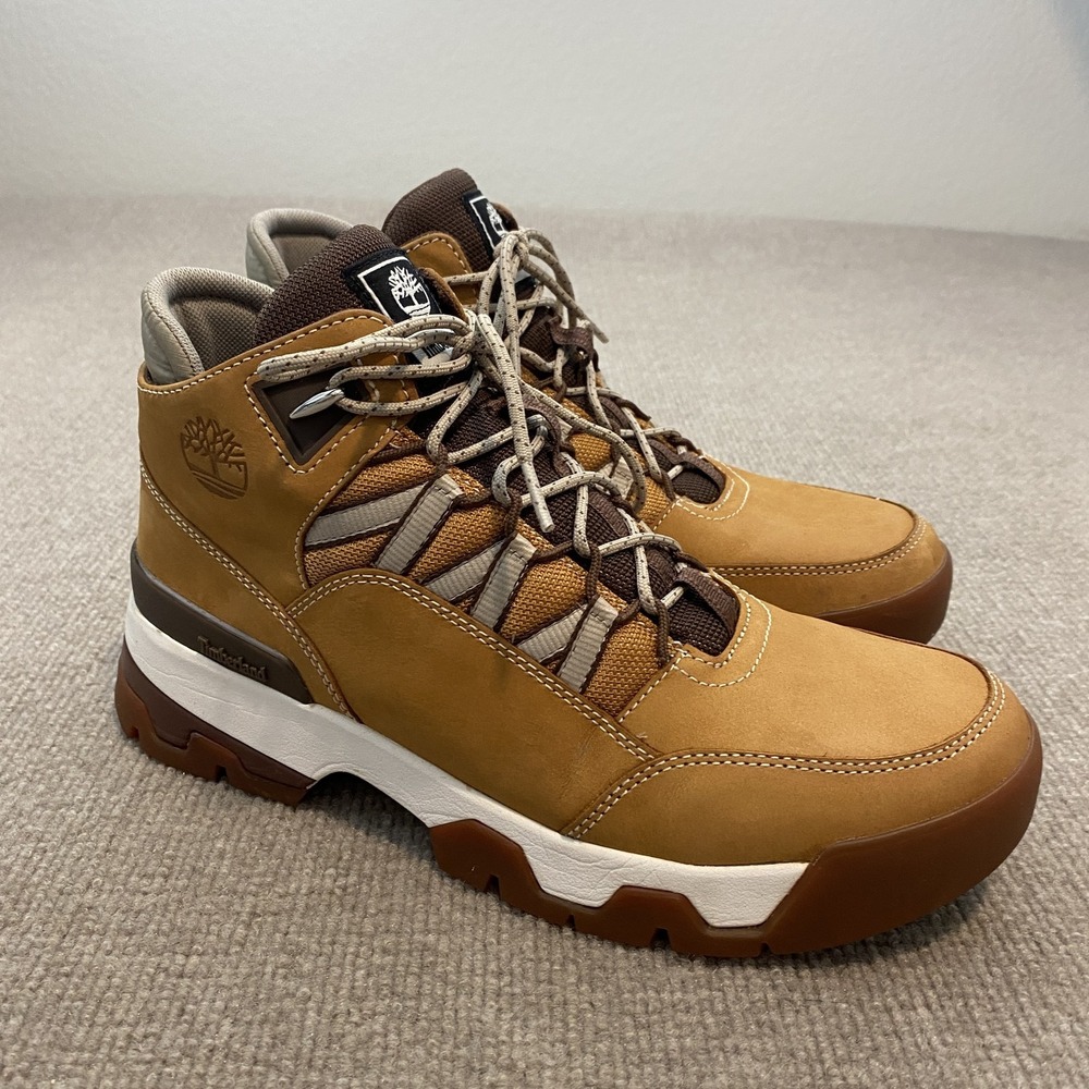 Timberland Boots Womens Size 10 Brown Nubuck Ankle Hiking Trail Lace Up A2G7A